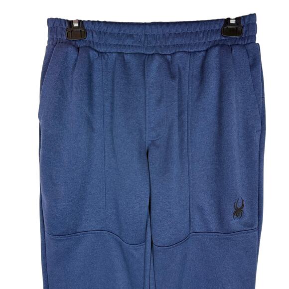 Spyder Active Proweb Pants Mens Small Navy Blue Mid-Rise Elastic Waist Pull On - Picture 3 of 15